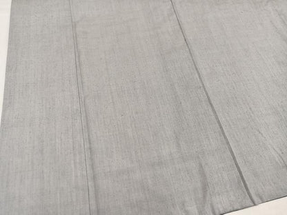 平和屋着物●本場結城紬　重要無形文化財　色無地　蕎麦切色　胴抜き仕立て　正絹　逸品　AABJ1394ph