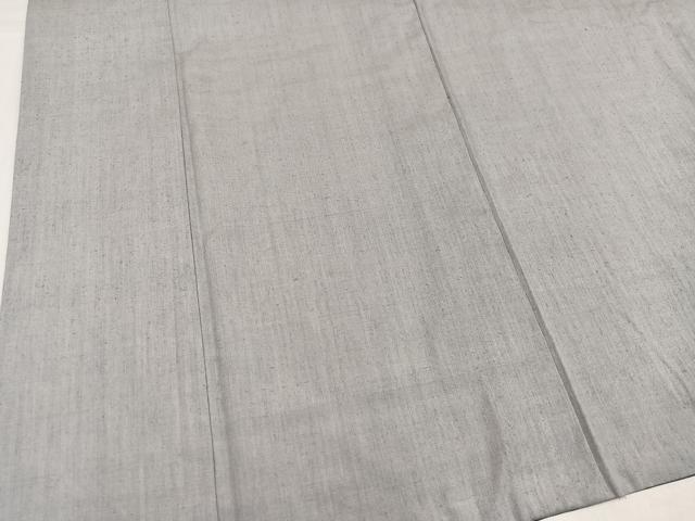 平和屋着物●本場結城紬　重要無形文化財　色無地　蕎麦切色　胴抜き仕立て　正絹　逸品　AABJ1394ph