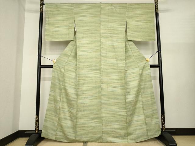 平和屋着物●上質な小紋　南天地紋　暈し染め　正絹　逸品　AABJ1414ck