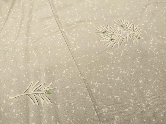 平和屋着物●訪問着　松葉　金彩　正絹　逸品　AABJ1416ck