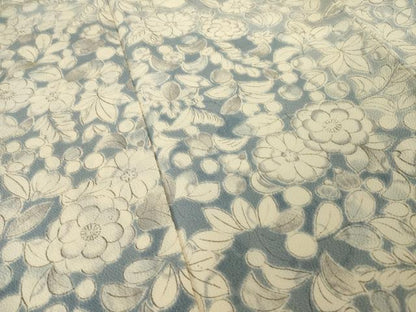 平和屋着物●訪問着　辻が花　花尽くし　鬼しぼ縮緬　正絹　逸品　AABJ1422ck