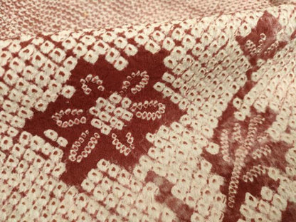 平和屋着物●訪問着　総絞り　草花文　正絹　逸品　AABJ1424ck