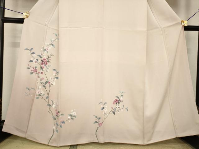 平和屋着物●訪問着　友禅　枝花文　やまと誂製　正絹　逸品　AABJ1425ck