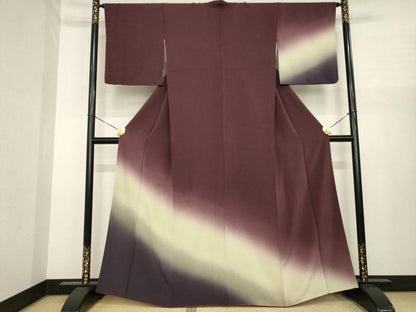 平和屋着物●訪問着　霞文　暈し染め　正絹　逸品　AABJ1426ck