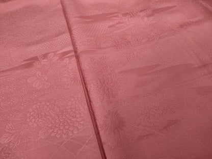 平和屋着物●色留訪問着　霞吉祥花文　桃色　正絹　逸品　AABJ1427ck