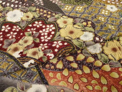 平和屋着物●豪華振袖　辻が花　流水花文　金通し地　正絹　逸品　AABJ1435ck