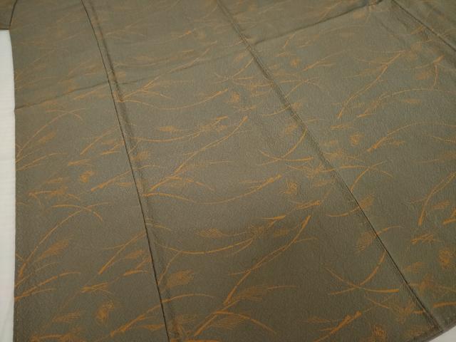平和屋着物●世界的人形師　辻村寿三郎　ジュサブロー　小紋　舞蝶文　正絹　逸品　AABJ1446ck