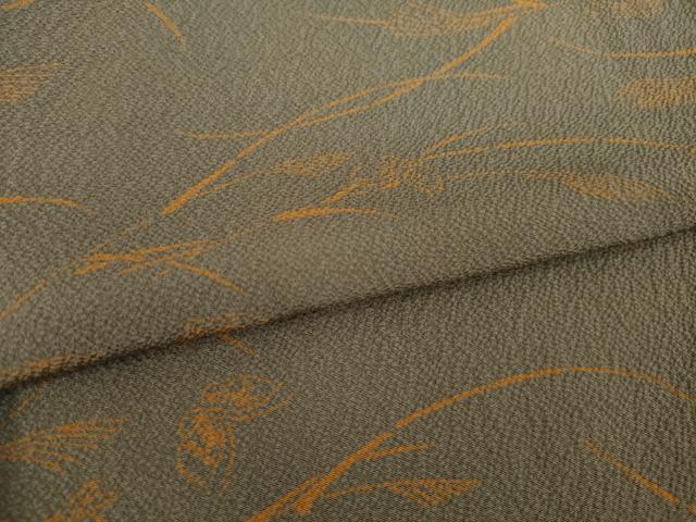 平和屋着物●世界的人形師　辻村寿三郎　ジュサブロー　小紋　舞蝶文　正絹　逸品　AABJ1446ck