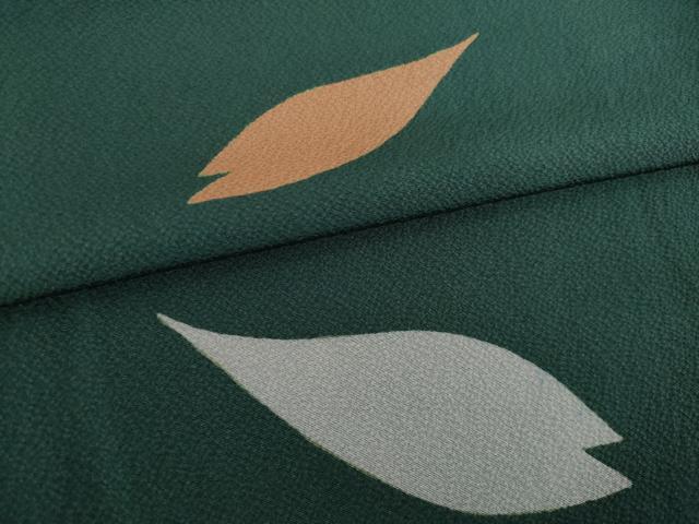 平和屋着物●世界的人形師　辻村寿三郎　ジュサブロー　小紋　舞桜文　正絹　逸品　AABJ1448ck