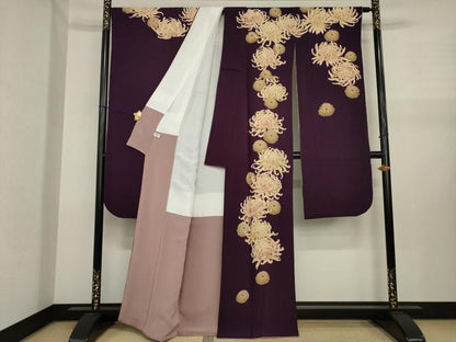 平和屋着物●こむさでもーど・COMME CA DU MODE　振袖　乱菊　正絹　逸品　AABJ1453ck