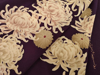 平和屋着物●こむさでもーど・COMME CA DU MODE　振袖　乱菊　正絹　逸品　AABJ1453ck