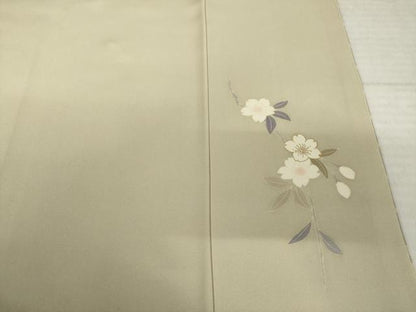 平和屋着物●訪問着　刺繍　舞桜　金彩　正絹　逸品　AABJ1458ck