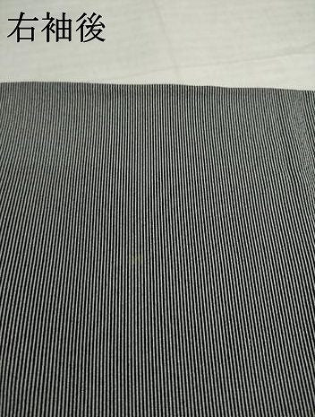 平和屋着物●江戸小紋　万筋　黒×白　正絹　逸品　AABJ1459ck