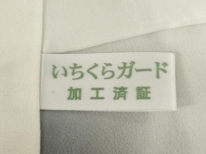 平和屋着物●江戸小紋　万筋　黒×白　正絹　逸品　AABJ1459ck