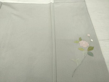 平和屋着物●訪問着　友禅　花鳥文　正絹　逸品　AABJ1460ck