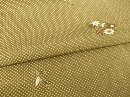 平和屋着物●上質な小紋　花丸文　正絹　逸品　未使用　AABJ1462ck