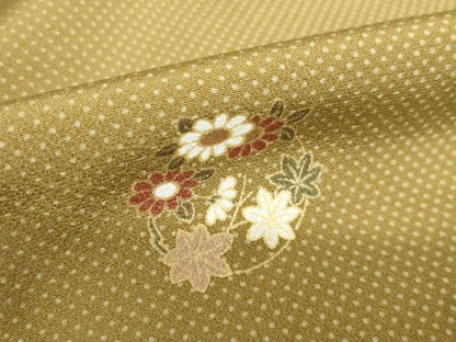 平和屋着物●上質な小紋　花丸文　正絹　逸品　未使用　AABJ1462ck