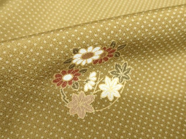 平和屋着物●上質な小紋　花丸文　正絹　逸品　未使用　AABJ1462ck