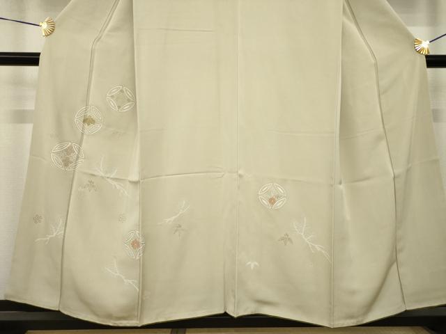平和屋着物●訪問着　駒刺繍　七宝花文　金彩　やまと誂製　正絹　逸品　AABJ1466ck
