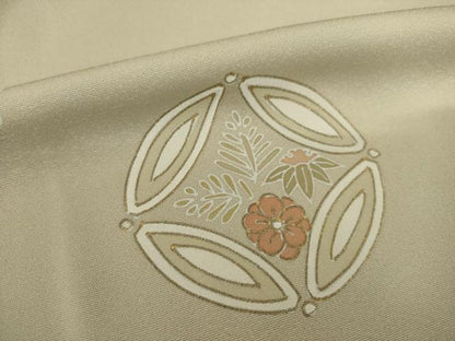 平和屋着物●訪問着　駒刺繍　七宝花文　金彩　やまと誂製　正絹　逸品　AABJ1466ck