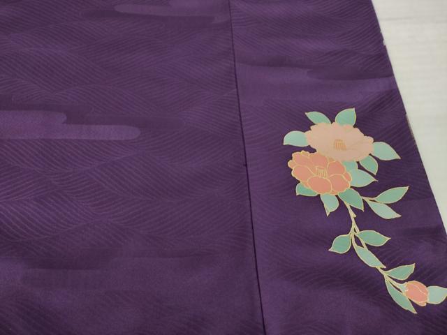平和屋着物●豪華振袖　駒刺繍　雲重ね花文　金彩　正絹　逸品　AABJ1467ck