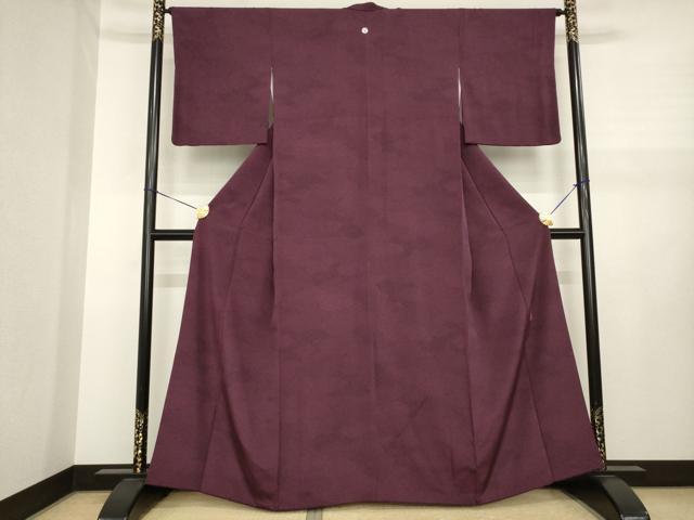 平和屋着物●重要無形文化財　人間国宝　中村勇二郎　江戸小紋　切嵌花文　正絹　逸品　AABJ1474ck