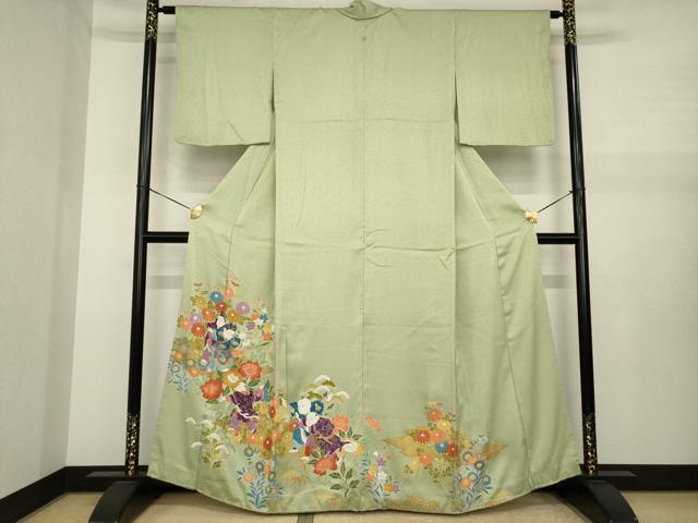 平和屋着物●豪華色留袖　唐子　金彩　正絹　逸品　AABJ1478ck