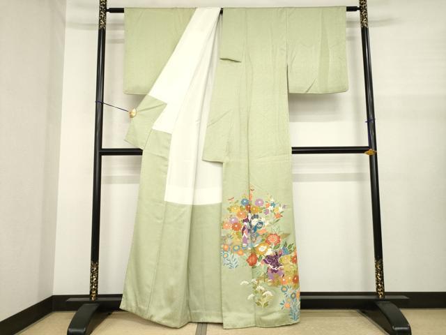 平和屋着物●豪華色留袖　唐子　金彩　正絹　逸品　AABJ1478ck