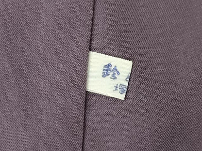 平和屋着物●本場結城紬　重要無形文化財　100亀甲　飛び亀甲柄　椿　鈴乃屋扱い　正絹　逸品　AABJ1479ck