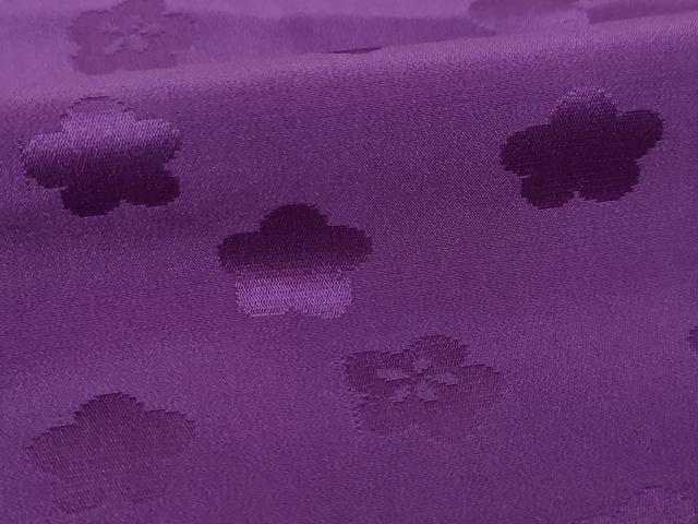 平和屋着物●振袖用長襦袢　舞梅地紋　桑の実色　正絹　逸品　AABJ1483ck