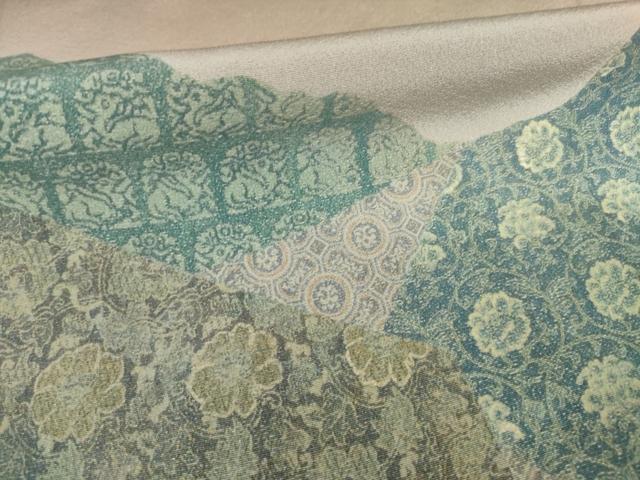 平和屋着物●豪華色留袖　道長花文　金彩　正絹　逸品　AABJ1487ck