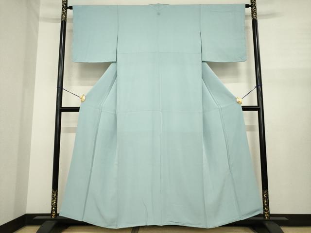 平和屋着物●上質な色無地　豆がら茶色　正絹　逸品　AABJ1498ck