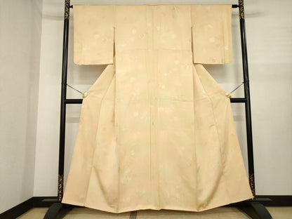 平和屋着物●上質な小紋　蔦草地紋　暈し染め　正絹　逸品　AABJ1499ck