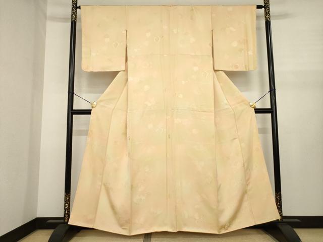 平和屋着物●上質な小紋　蔦草地紋　暈し染め　正絹　逸品　AABJ1499ck