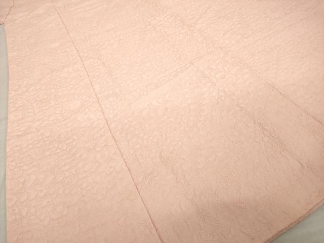 平和屋着物●上質な色無地　辻が花地紋　一斤染色　正絹　逸品　AABJ1509ck