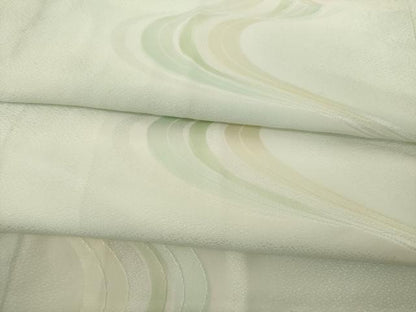 平和屋着物●長襦袢　無双仕立て　流水地紋　正絹　逸品　AABJ1513ck