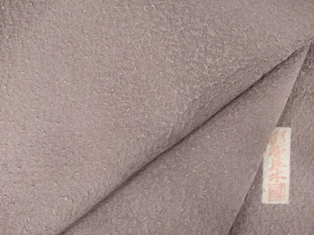 平和屋着物●上質な色無地　作家物　鳩羽鼠色　正絹　逸品　未使用　AABJ1515ck