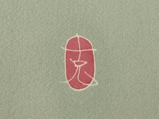 平和屋着物●本加賀友禅作家　南克治　訪問着　枝花文　正絹　逸品　AABJ1520ck