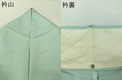 平和屋着物▽訪問着　単衣　作家物　刺繍　花鳥文　カワセミ　金銀糸　正絹　逸品　AABJ1534jh