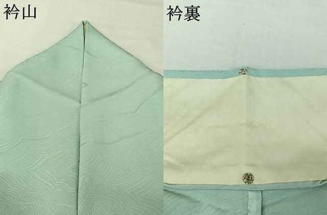 平和屋着物▽訪問着　単衣　作家物　刺繍　花鳥文　カワセミ　金銀糸　正絹　逸品　AABJ1534jh