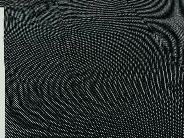 平和屋着物▽本塩沢　単衣　蚊絣　証紙付き　正絹　逸品　AABJ1535jh