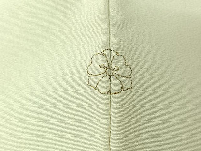 平和屋着物▽訪問着　単衣　作家物　草花文　正絹　逸品　AABJ1554jh