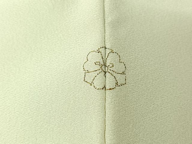 平和屋着物▽訪問着　単衣　作家物　草花文　正絹　逸品　AABJ1554jh