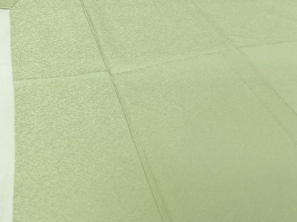 平和屋着物▽上質な色無地　単衣　夏虫色　正絹　逸品　AABJ1556jh