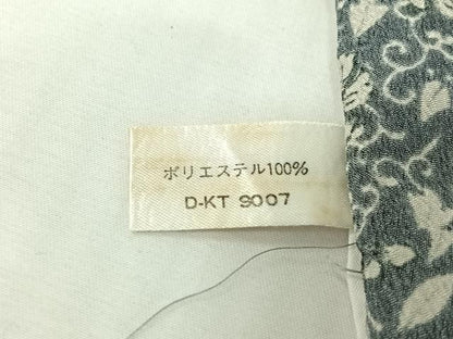 平和屋着物▽小紋　単衣　草花文　洗える着物　AABJ1562jh