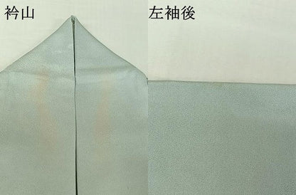平和屋着物▽訪問着　単衣　絞り　草花文　正絹　逸品　AABJ1563jh