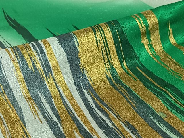 平和屋着物▽訪問着　単衣　霞文　金彩　洗える着物　AABJ1573jh