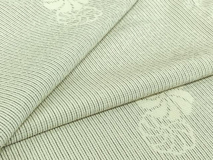 平和屋着物▽本塩沢　単衣　舞花文　正絹　逸品　AABJ1580jh