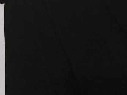 平和屋着物▽男性　黒紋付　単衣　暗黒色　正絹　逸品　AABJ1587jh