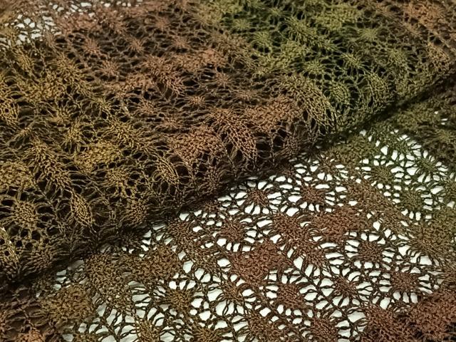 平和屋着物▽道行コート　スリーシーズン　春夏秋　塵除け　リボン織　幾何学文様　正絹　逸品　AABJ1588jh